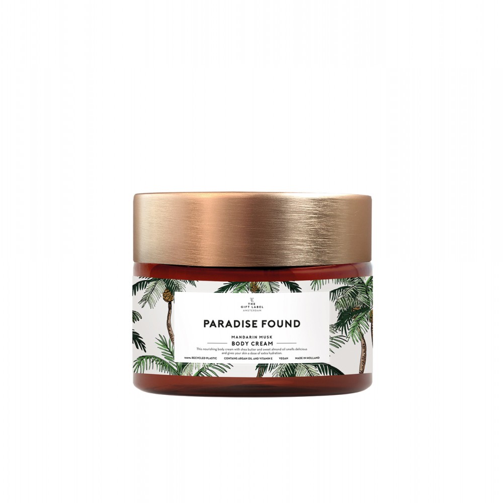 The Gift Label Body Cream 250ml - Paradise Found - Mandarin Musk
