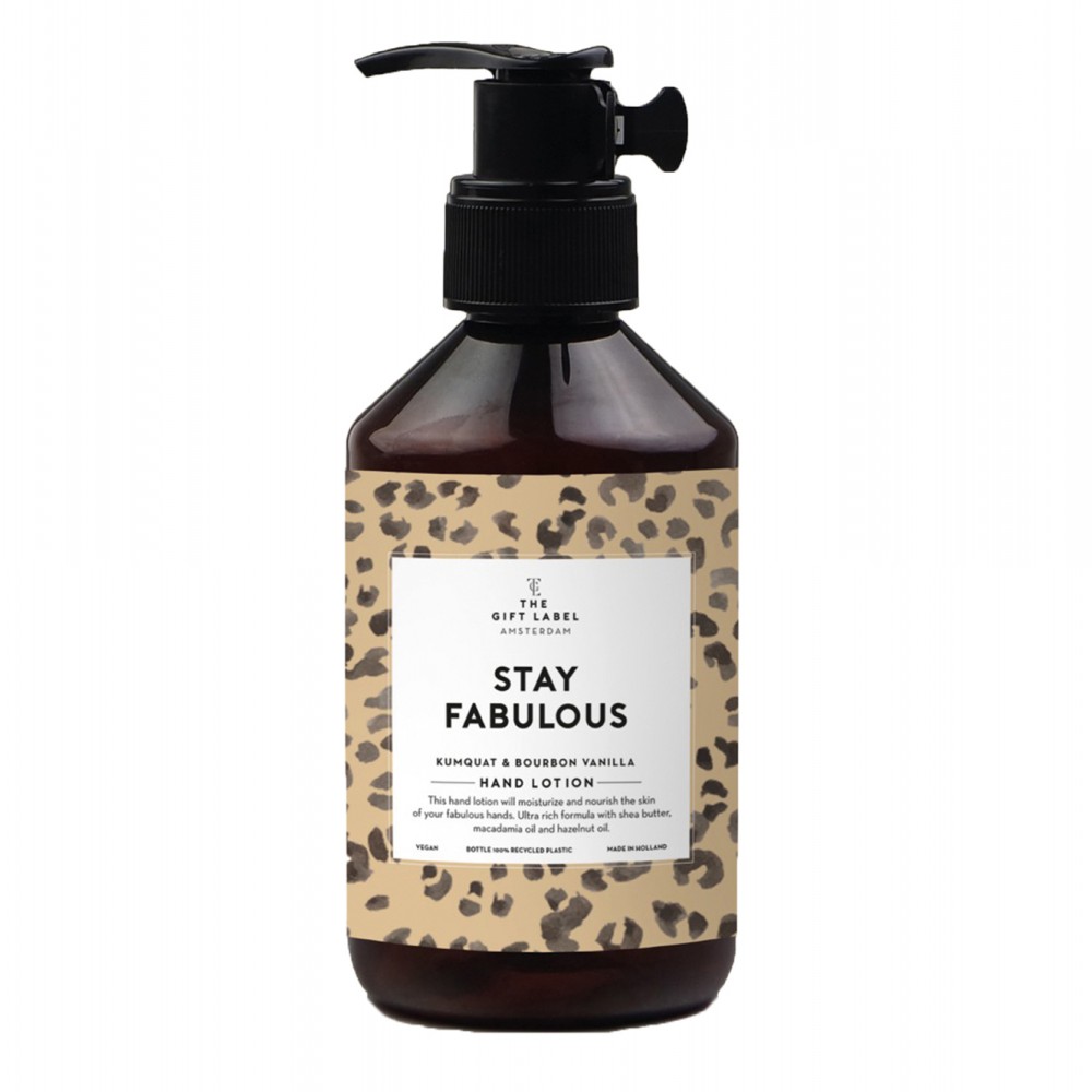 The Gift Label Hand Lotion 250ml - Stay Fabulous - Kumquat & Bourbon Vanilla