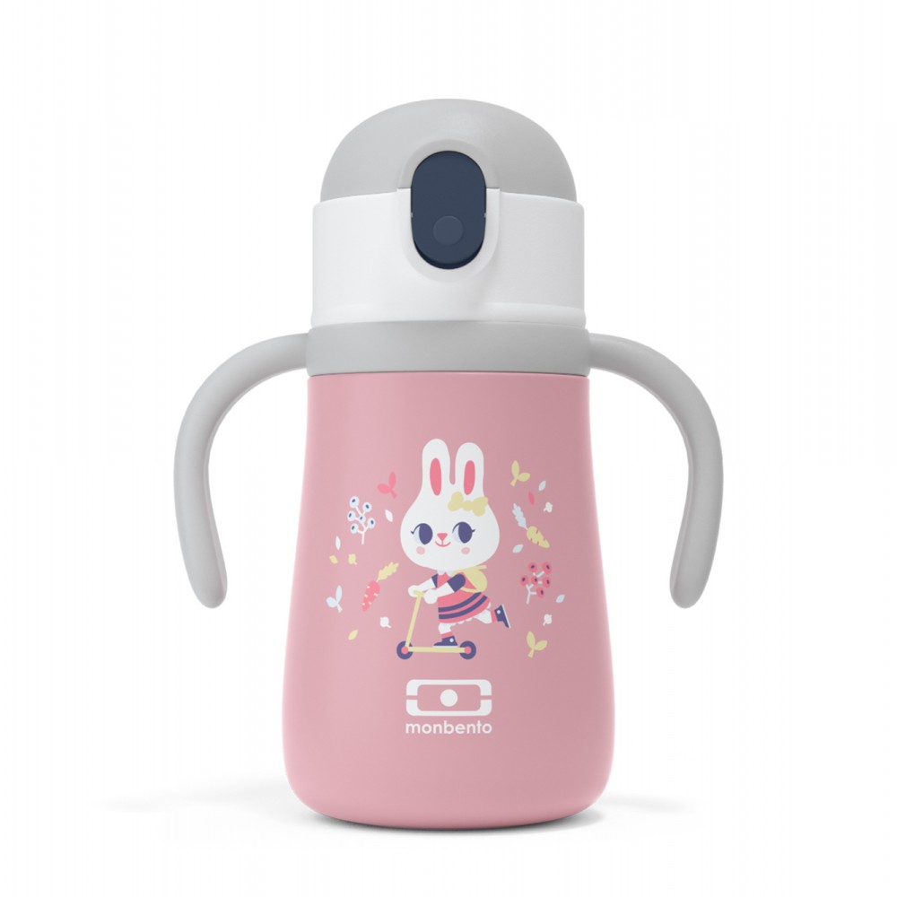 Ισοθερμικό Μπουκάλι Monbento MB Stram 360ml - Pink Bunny