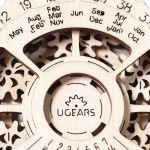 Ugears Ξύλινο Μηχανικό 3D Παζλ - Πλοηγός Ημερομηνίας - 10.5x9.8cm