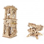 Ugears Ξύλινο Μηχανικό 3D Παζλ - Καταπέλτης-Πύργος - 15.3x9.5x9.6cm