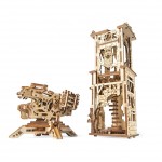 Ugears Ξύλινο Μηχανικό 3D Παζλ - Καταπέλτης-Πύργος - 15.3x9.5x9.6cm