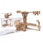 Ugears Ξύλινο Μηχανικό 3D Παζλ - Μοντέλο Aviator - 40.2x34x31cm