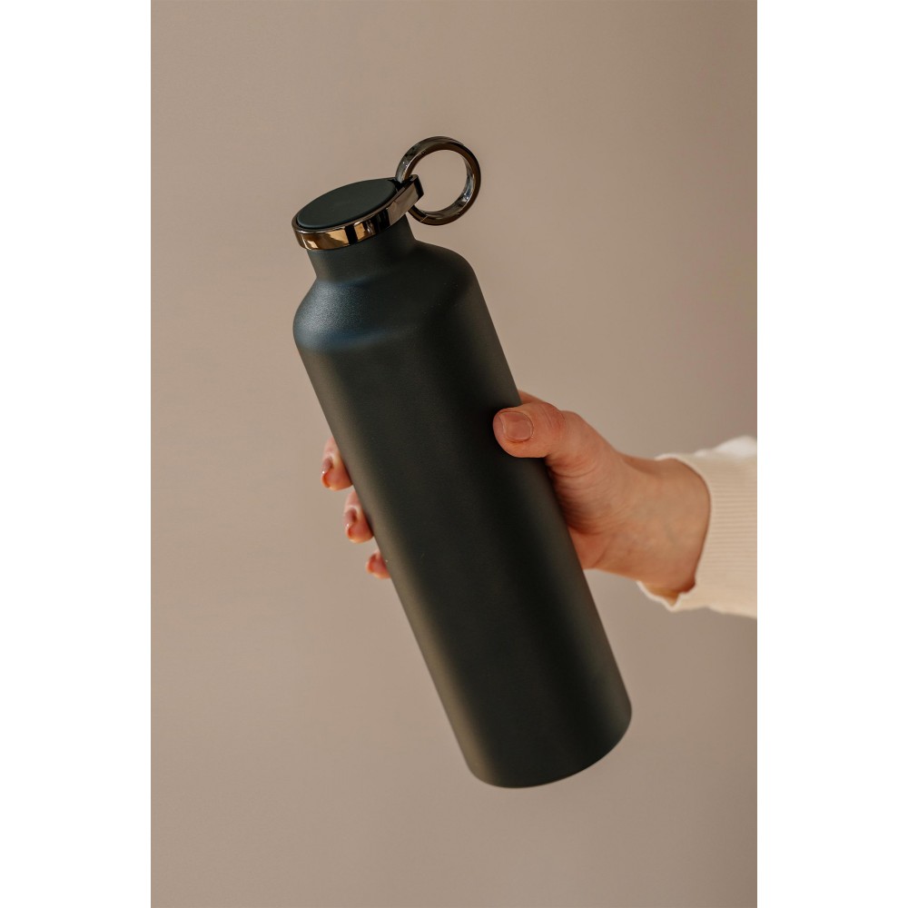 Equa - Stainless Steel Bottle Dark Grey 680ml