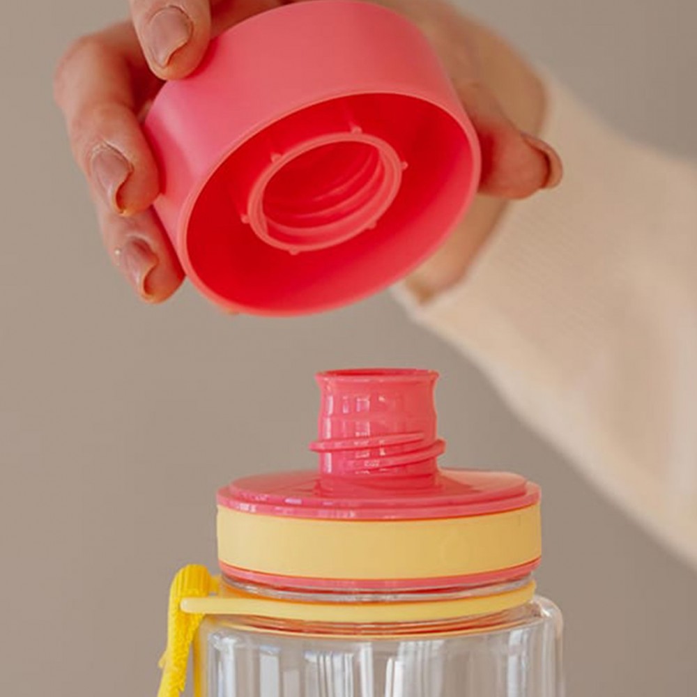 Equa - Plastic Bottle Flamingo 600ml