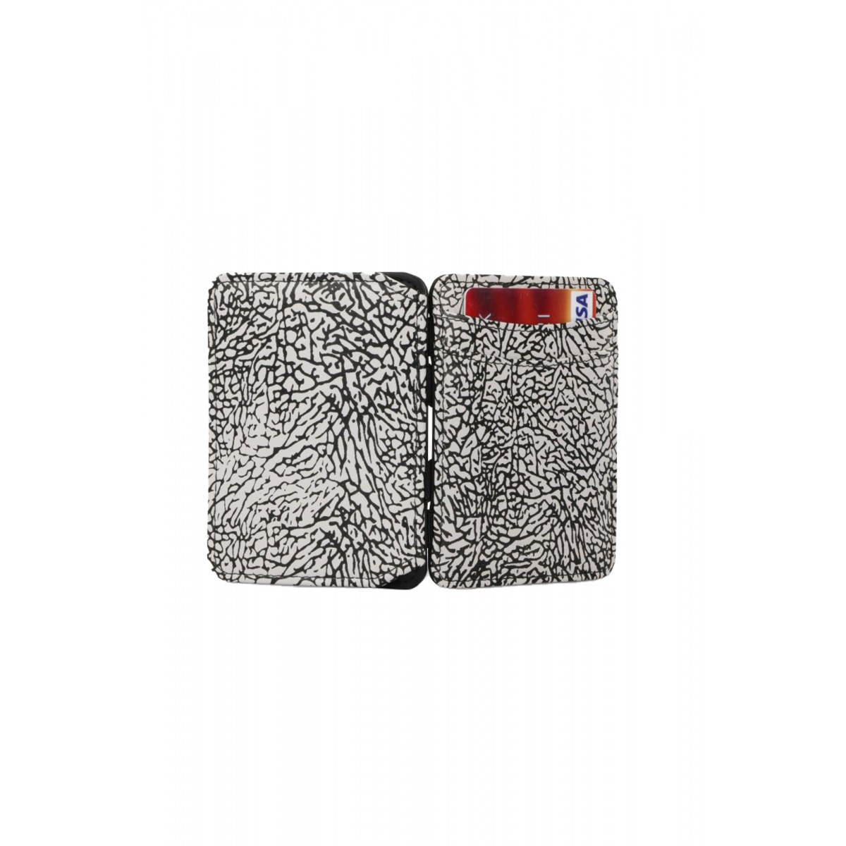 Hunterson Magic Wallet - Δερμάτινο Πορτοφόλι με RFID - Elephant Grey Print