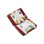 Hunterson Magic Wallet - Δερμάτινο Πορτοφόλι με RFID - Elephant Red Print