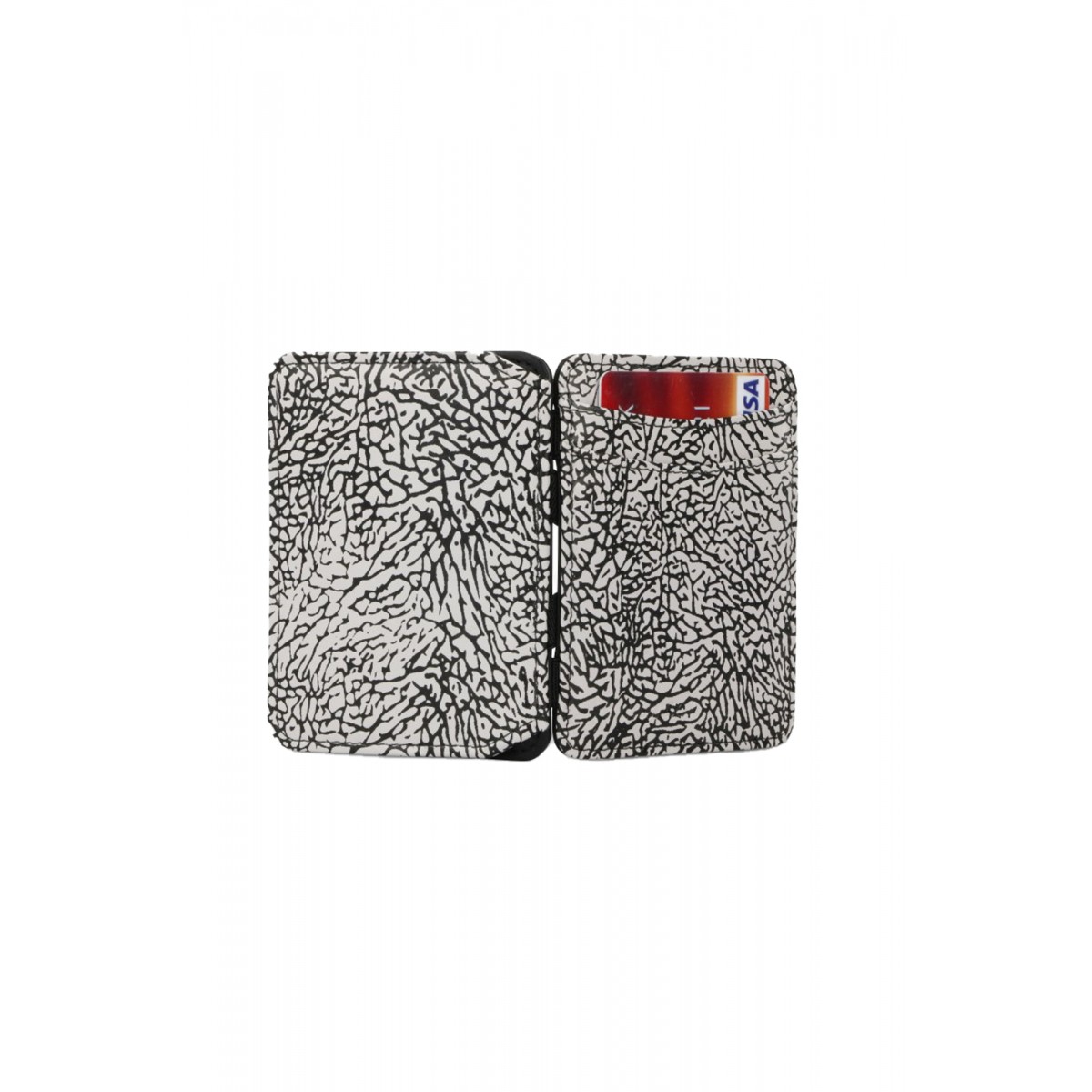 Hunterson Magic Coin Wallet - Δερμάτινο Πορτοφόλι με RFID - Elephant Grey Print