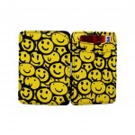 Hunterson Magic Wallet - Δερμάτινο Πορτοφόλι με RFID - Smiley Grafitti Print