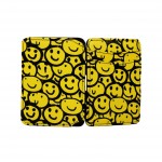 Hunterson Magic Wallet - Δερμάτινο Πορτοφόλι με RFID - Smiley Grafitti Print