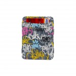 Hunterson Magic Wallet - Δερμάτινο Πορτοφόλι με RFID - Scribble Graffiti Print