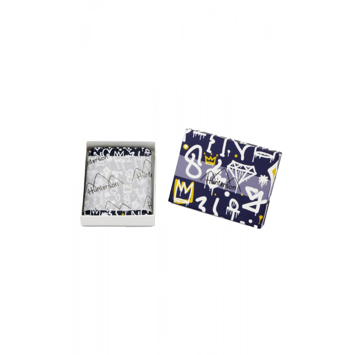 Hunterson Magic Coin Wallet - Δερμάτινο Πορτοφόλι με RFID - Hip-Hop Grafitti Print