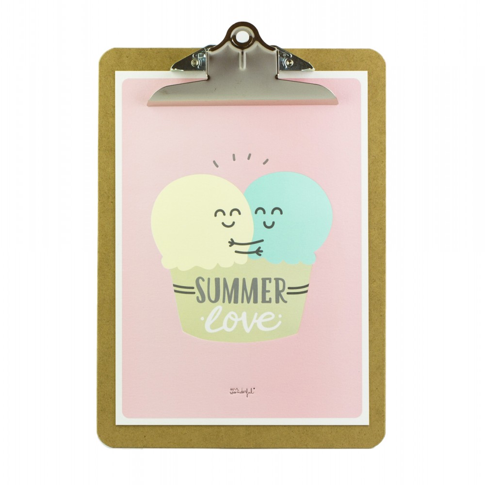 Mr. Wonderful Summer Love Πίνακας με κλιπ - 23 x 33cm