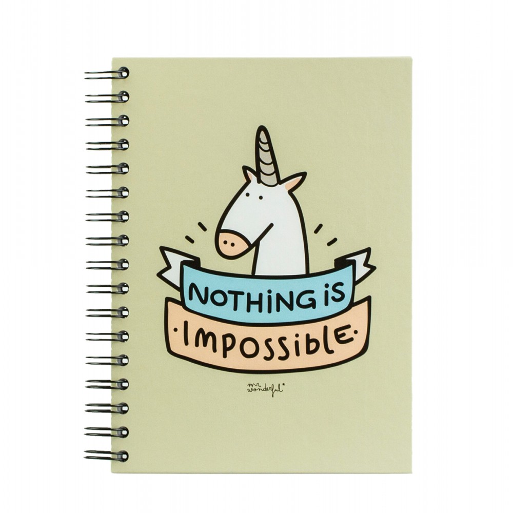 Mr. Wonderful Σημειωματάριο A5 - Nothing is impossible