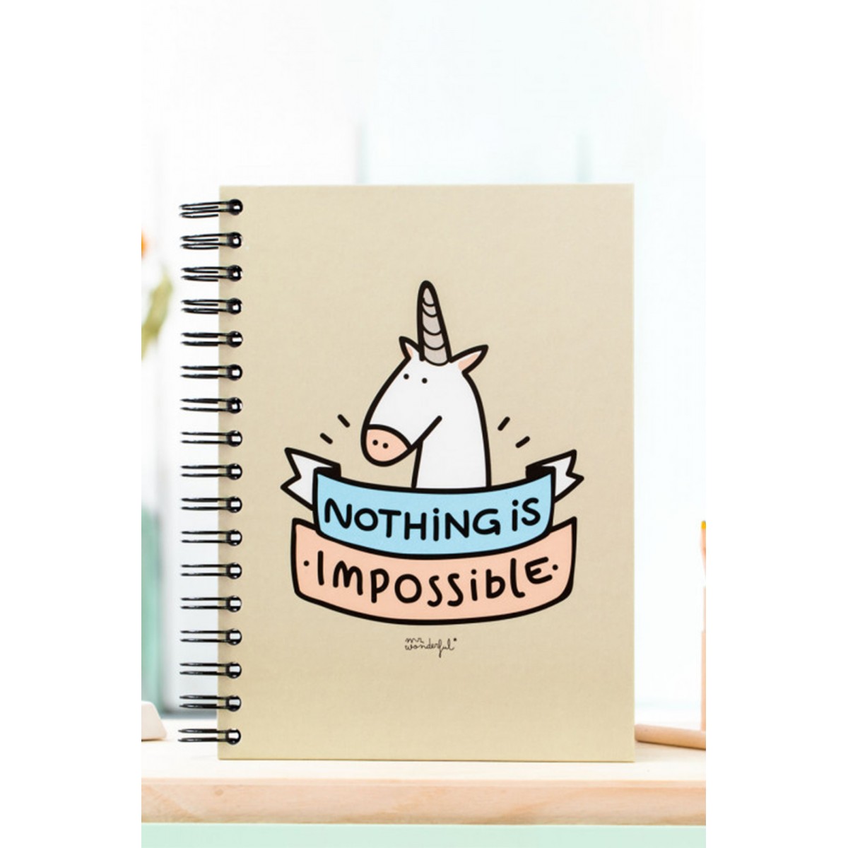 Mr. Wonderful Σημειωματάριο A5 - Nothing is impossible