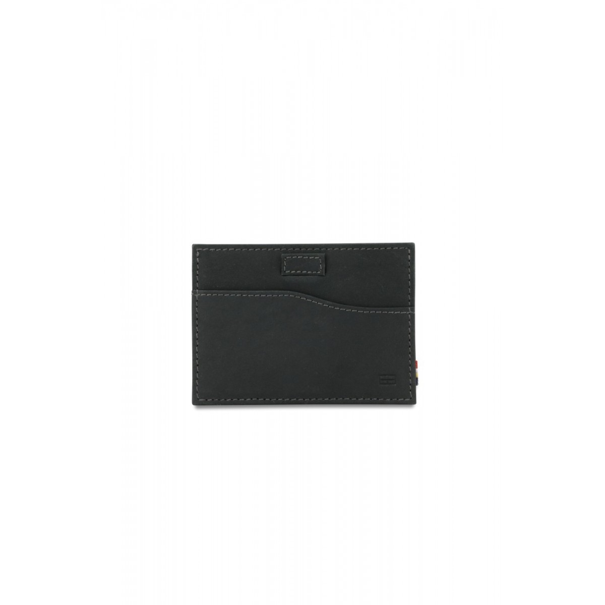 Garzini Leggera Card Holder - Vintage - Μαύρο (Carbon Black)