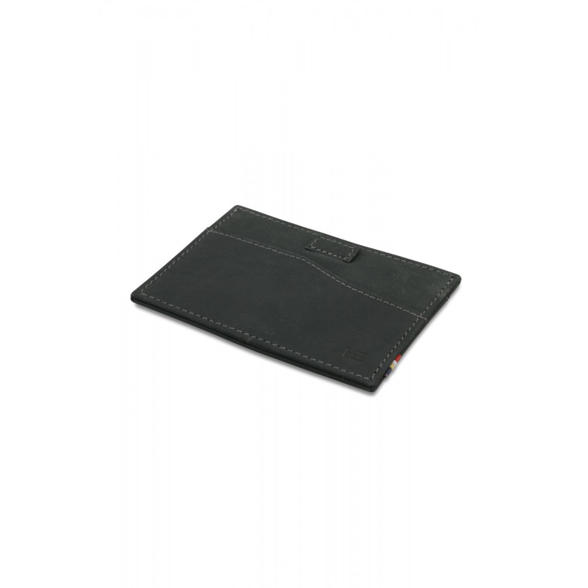 Garzini Leggera Card Holder - Vintage - Μαύρο (Carbon Black)