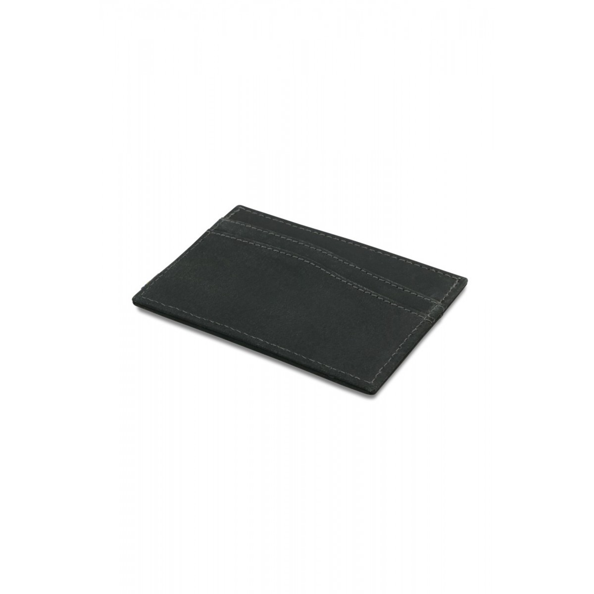 Garzini Leggera Card Holder - Vintage - Μαύρο (Carbon Black)