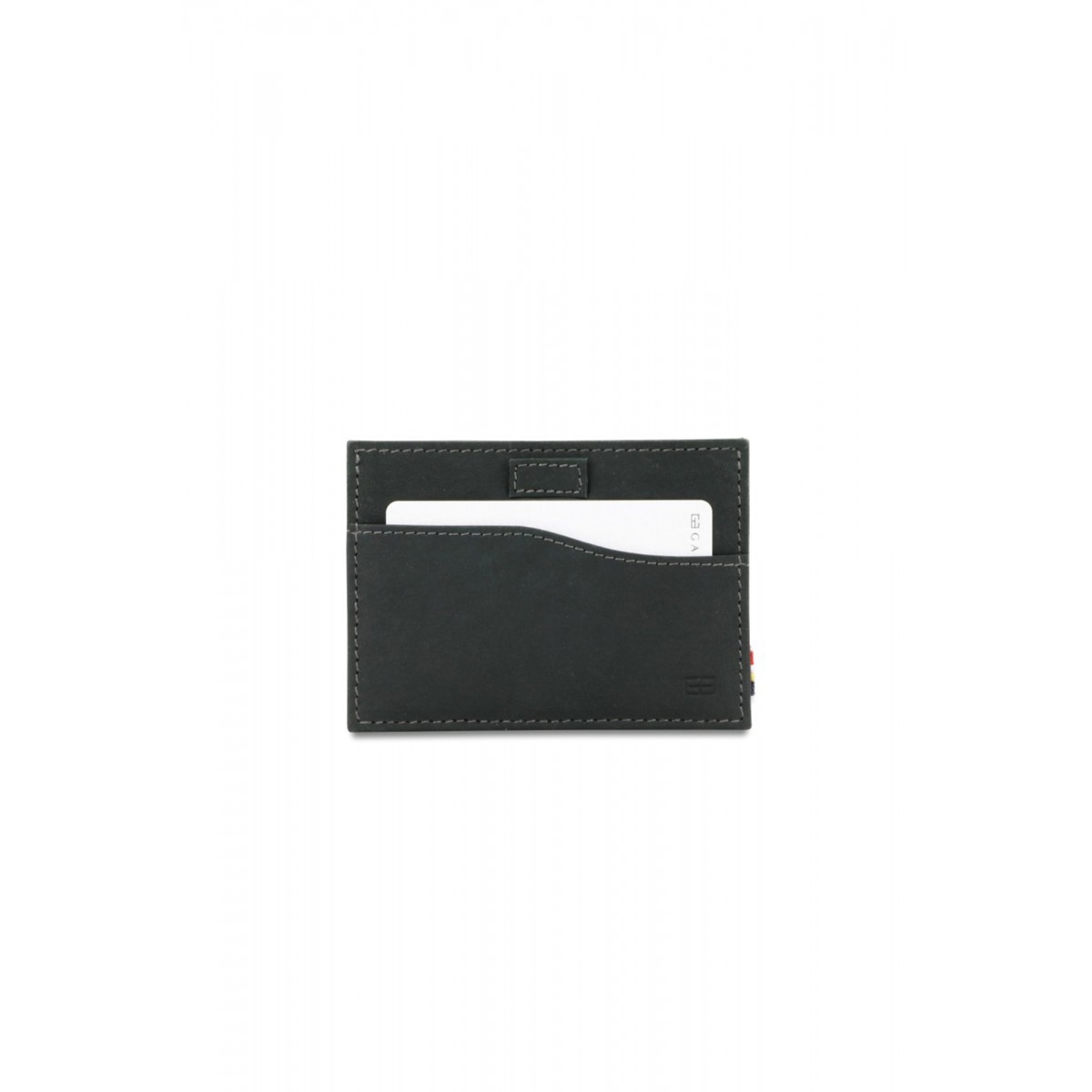 Garzini Leggera Card Holder - Vintage - Μαύρο (Carbon Black)