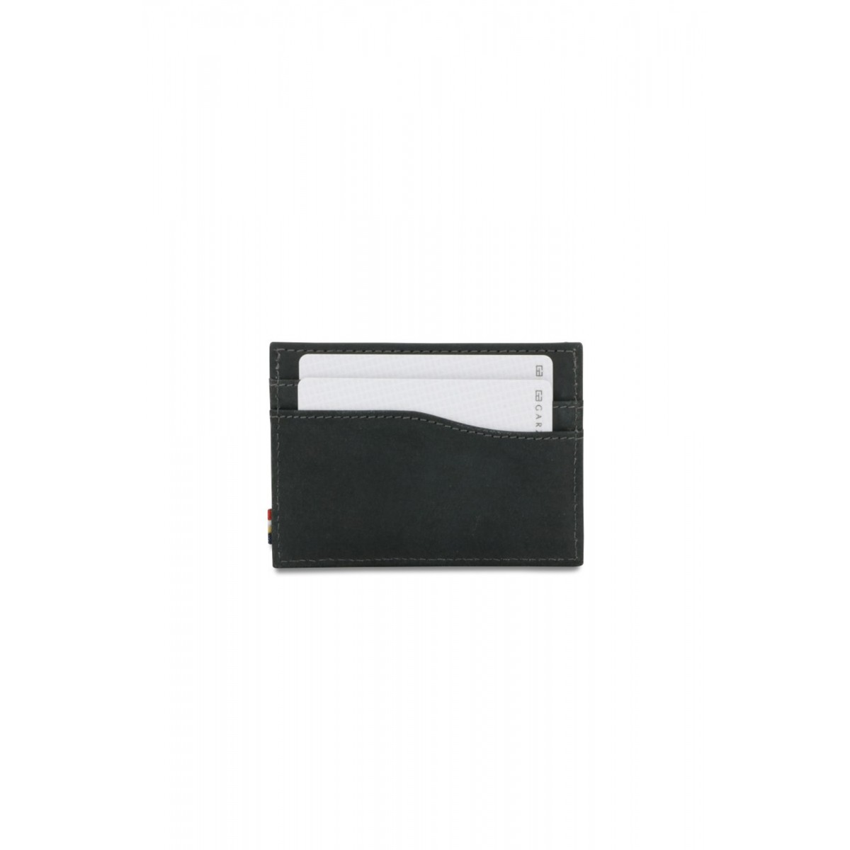 Garzini Leggera Card Holder - Vintage - Μαύρο (Carbon Black)