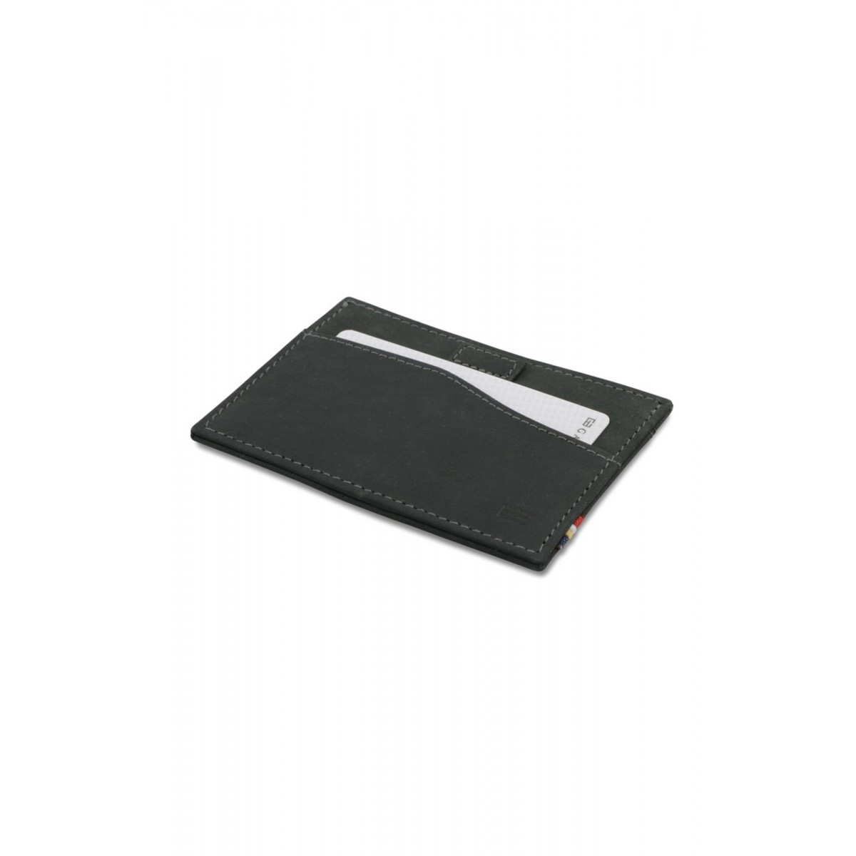 Garzini Leggera Card Holder - Vintage - Μαύρο (Carbon Black)