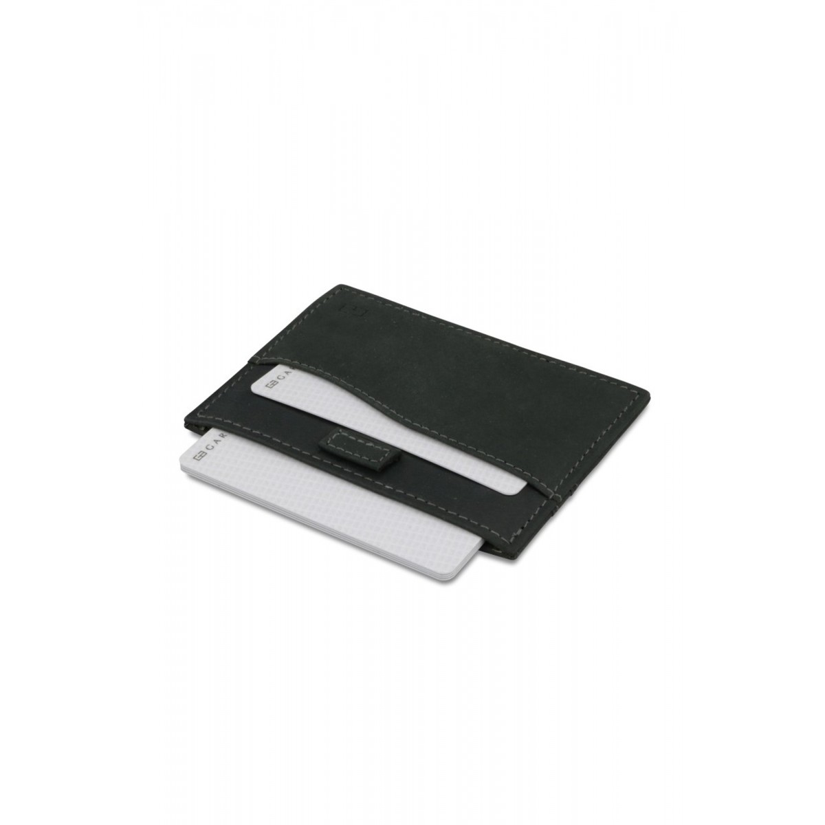 Garzini Leggera Card Holder - Vintage - Μαύρο (Carbon Black)