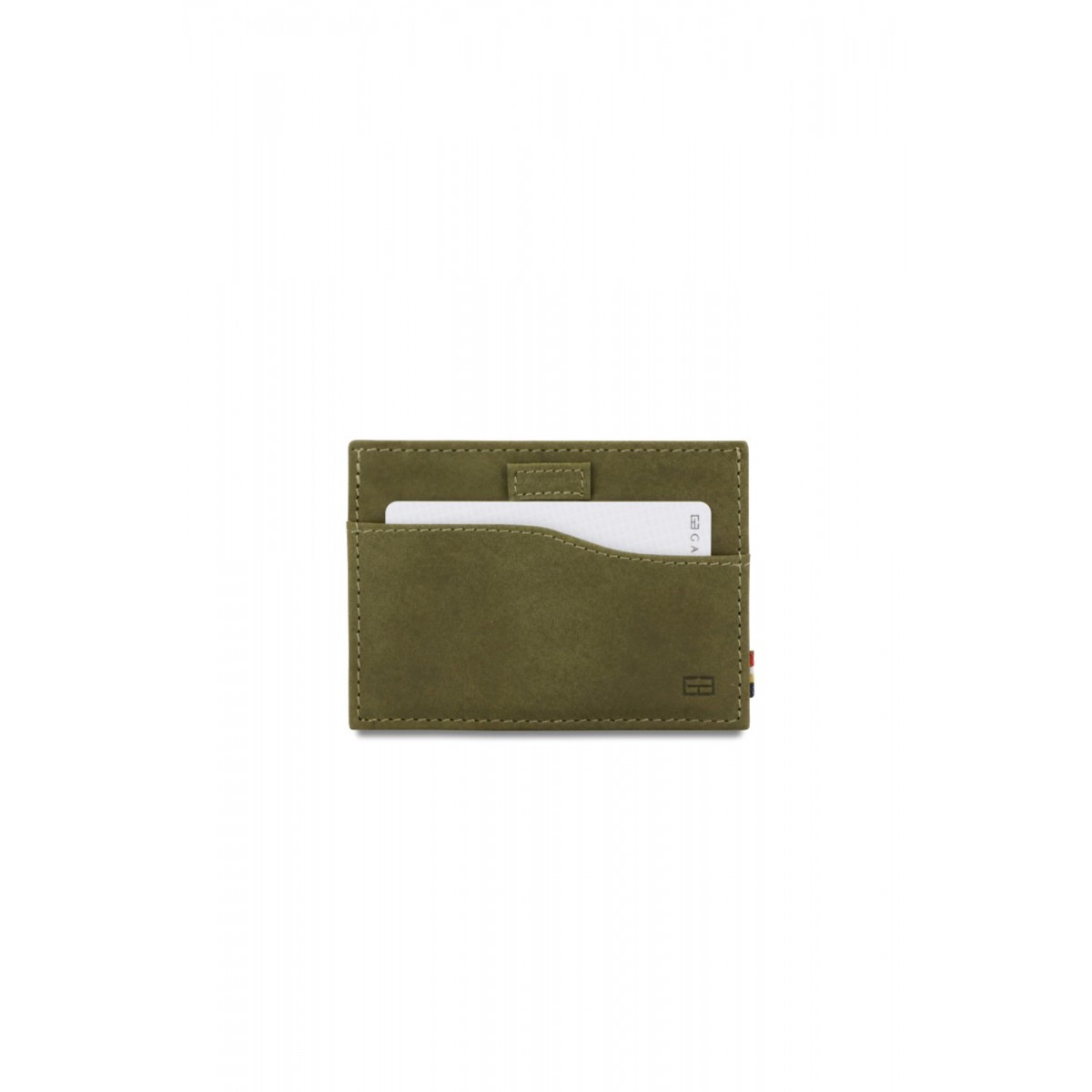 Garzini Leggera Card Holder - Vintage - Πράσινο (Olive Green)