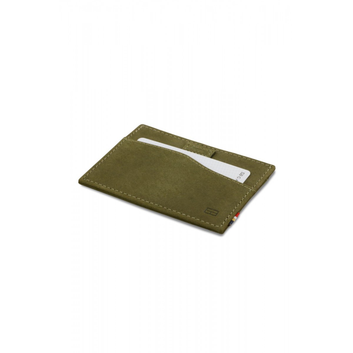 Garzini Leggera Card Holder - Vintage - Πράσινο (Olive Green)