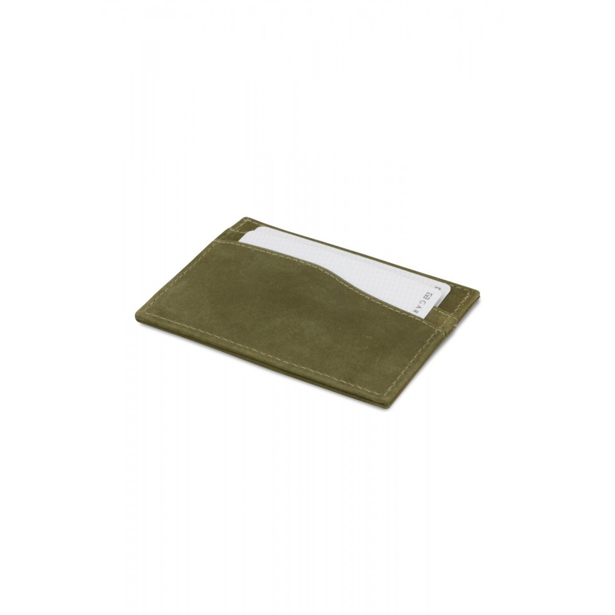 Garzini Leggera Card Holder - Vintage - Πράσινο (Olive Green)