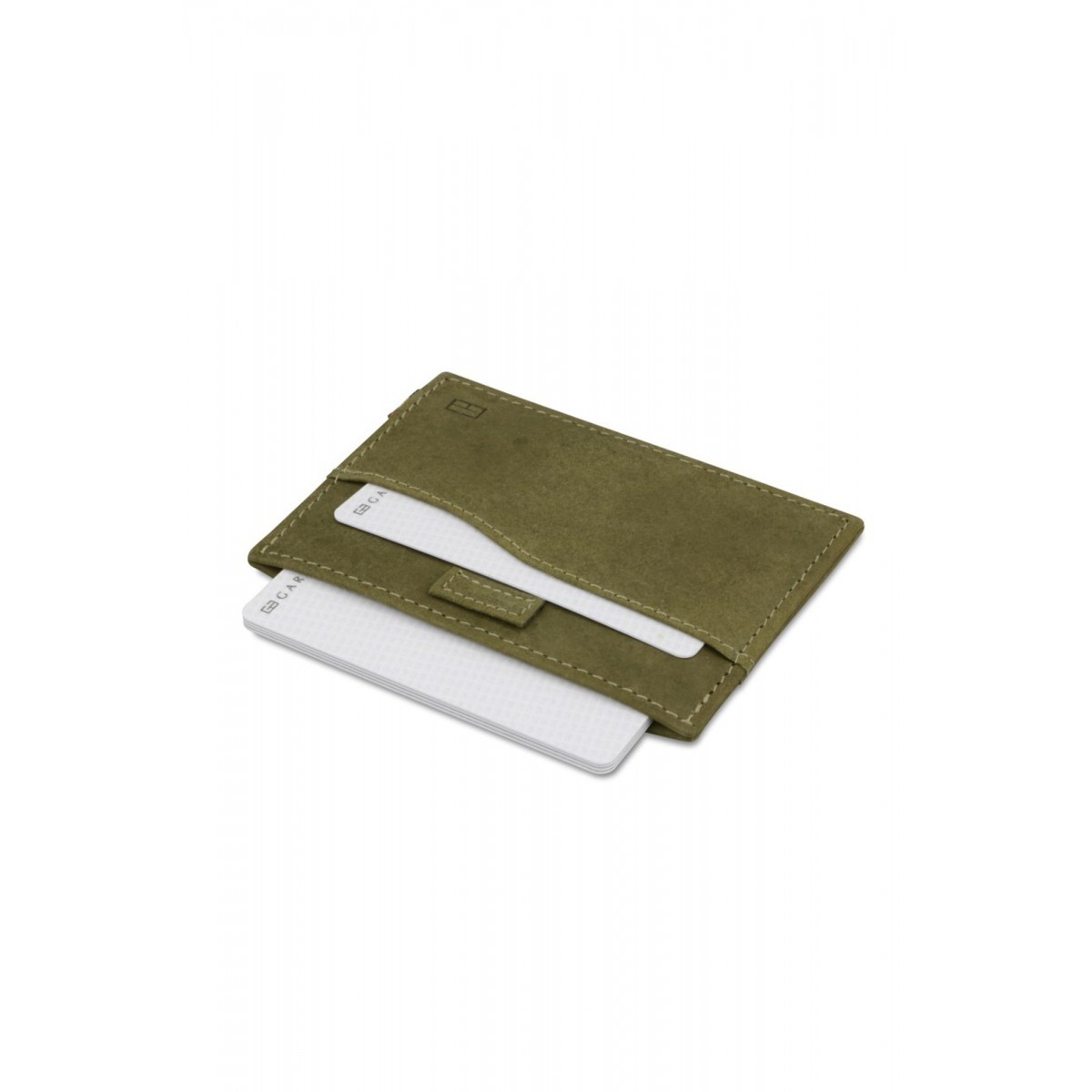 Garzini Leggera Card Holder - Vintage - Πράσινο (Olive Green)