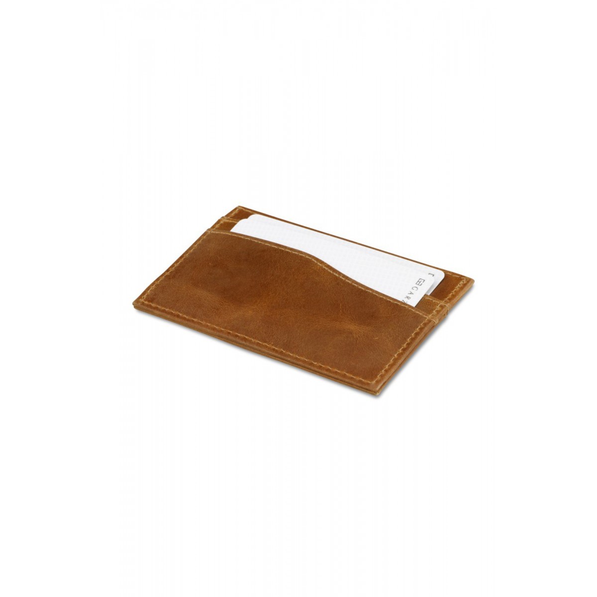 Garzini Leggera Card Holder - Brushed - Καφέ Κονιάκ (Brushed Cognac)