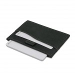 Garzini Leggera Card Holder with ID Window - Vintage - Μαύρο (Carbon Black)