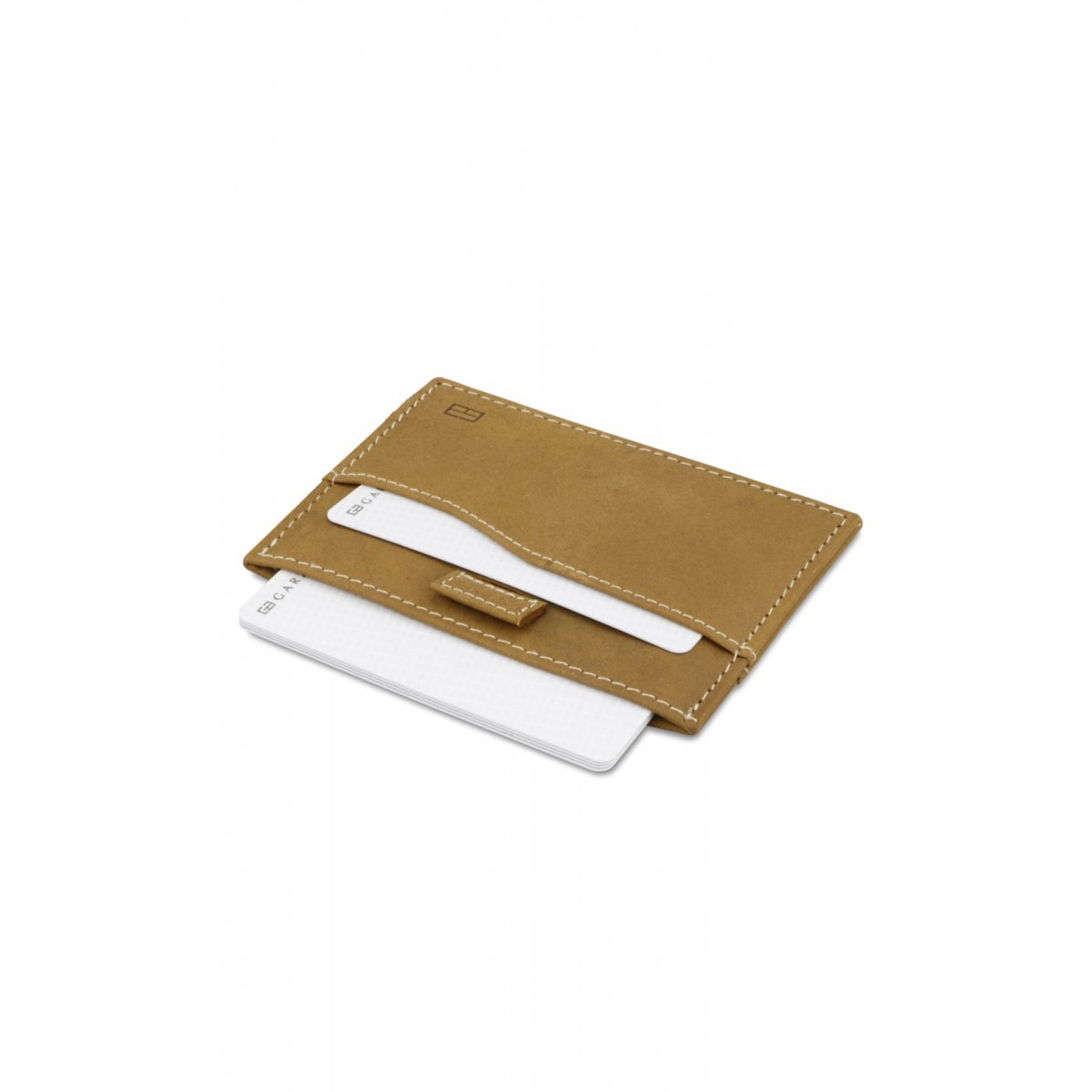 Garzini Leggera Card Holder with ID Window - Vintage - Καφέ Ανοιχτό (Camel Brown)