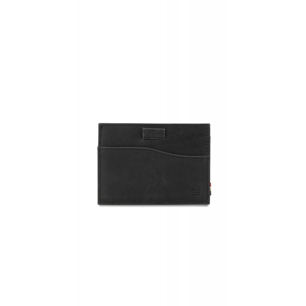 Garzini Leggera Card Holder with ID Window - Brushed - Μαύρο (Brushed Black)