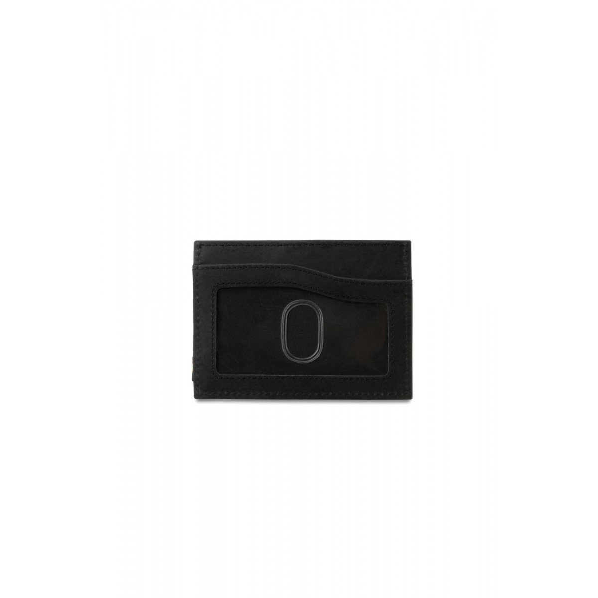 Garzini Leggera Card Holder with ID Window - Brushed - Μαύρο (Brushed Black)