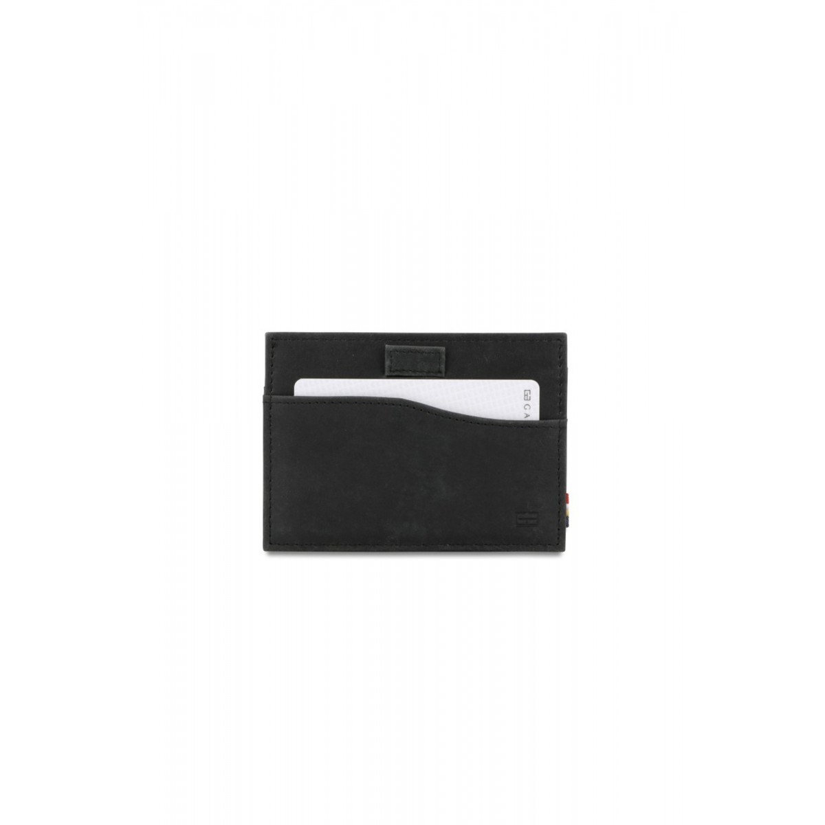 Garzini Leggera Card Holder with ID Window - Brushed - Μαύρο (Brushed Black)