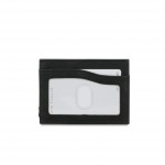 Garzini Leggera Card Holder with ID Window - Brushed - Μαύρο (Brushed Black)