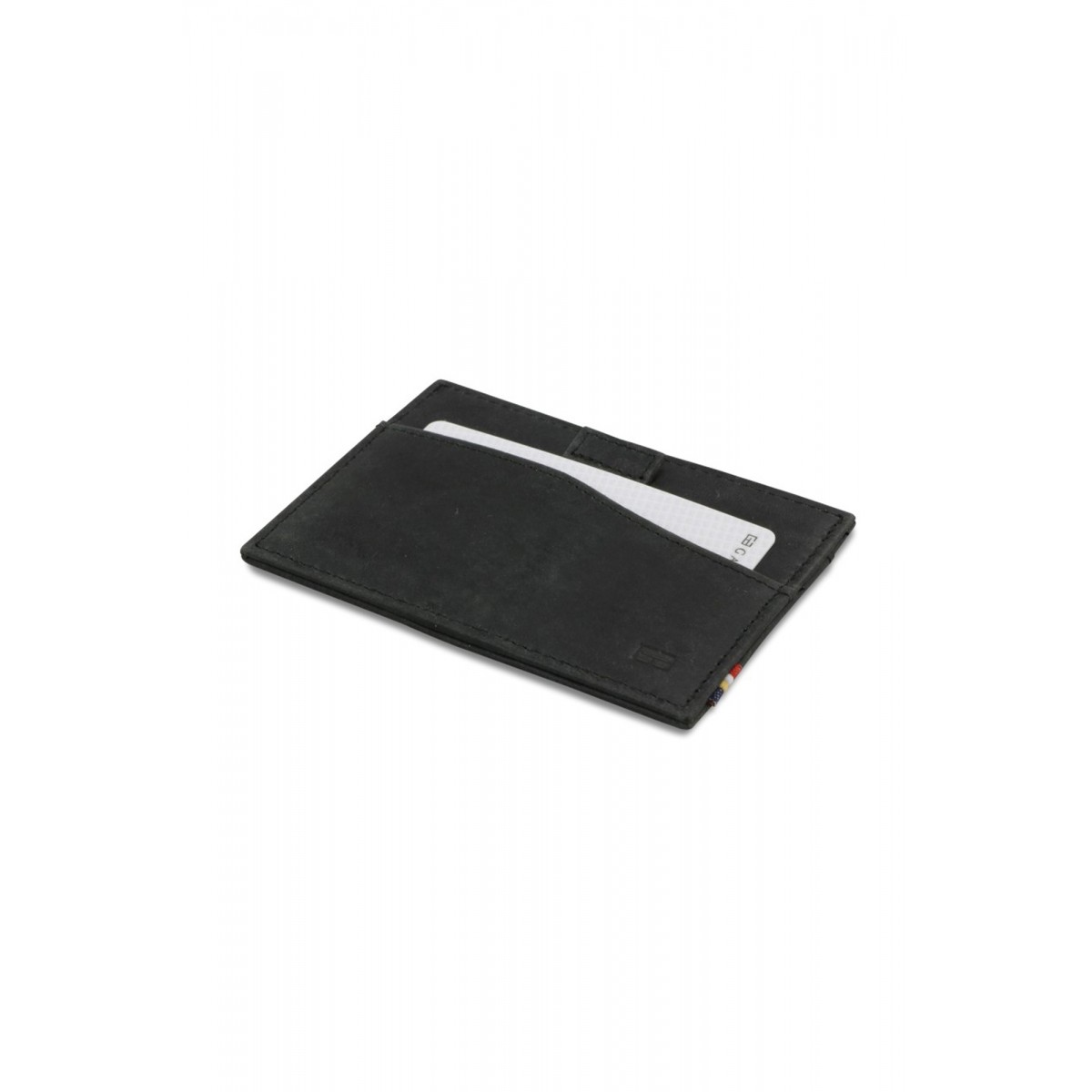 Garzini Leggera Card Holder with ID Window - Brushed - Μαύρο (Brushed Black)