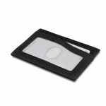 Garzini Leggera Card Holder with ID Window - Brushed - Μαύρο (Brushed Black)