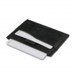 Garzini Leggera Card Holder with ID Window - Brushed - Μαύρο (Brushed Black)