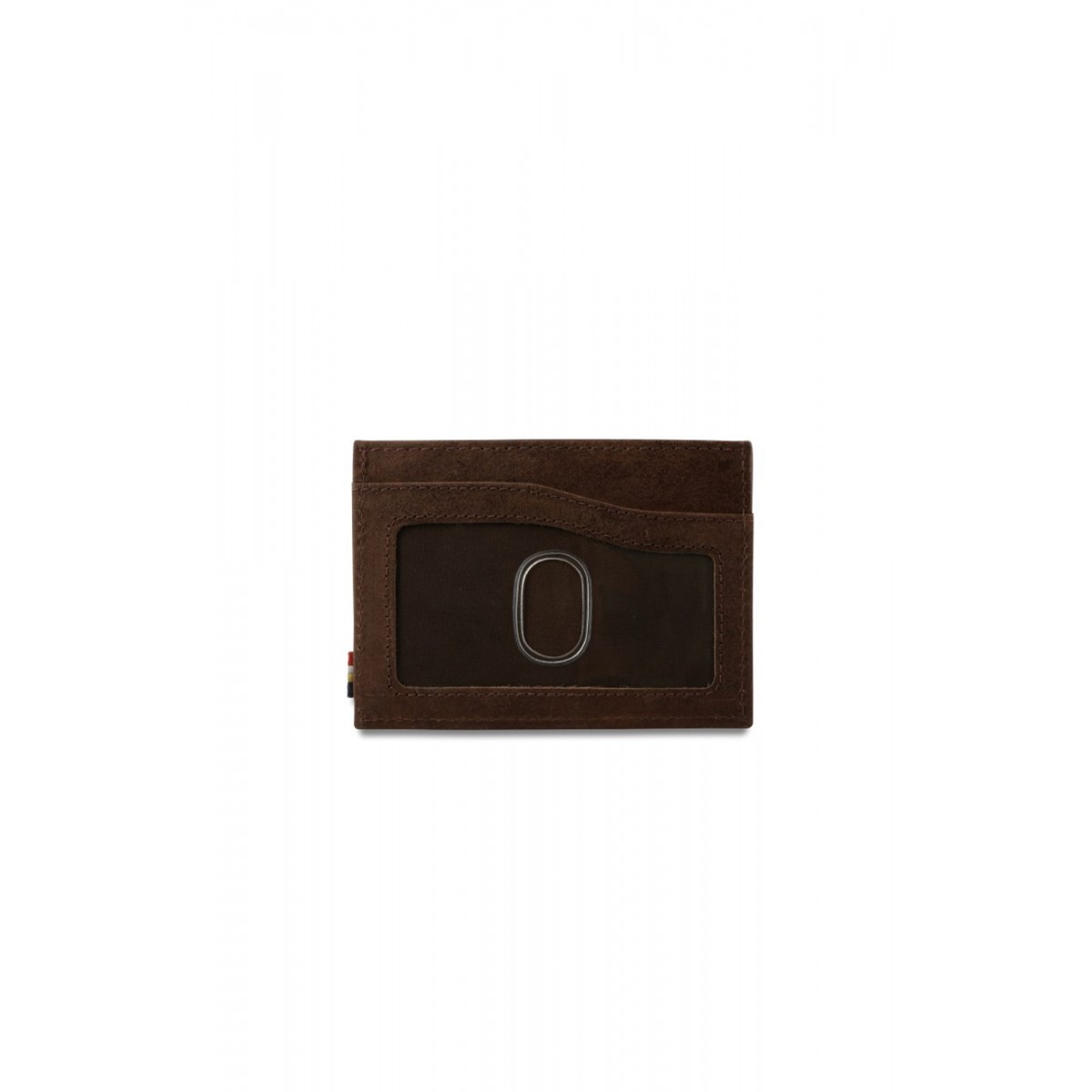 Garzini Leggera Card Holder with ID Window - Brushed - Καφέ (Brushed Brown)