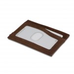 Garzini Leggera Card Holder with ID Window - Brushed - Καφέ (Brushed Brown)