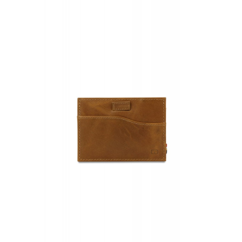 Garzini Leggera Card Holder with ID Window - Brushed - Καφέ Κονιάκ (Brushed Cognac)