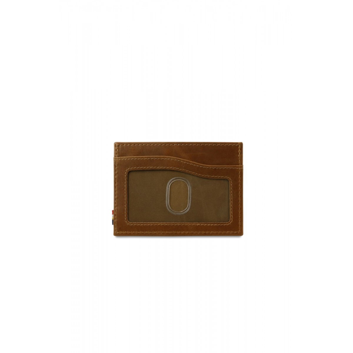 Garzini Leggera Card Holder with ID Window - Brushed - Καφέ Κονιάκ (Brushed Cognac)