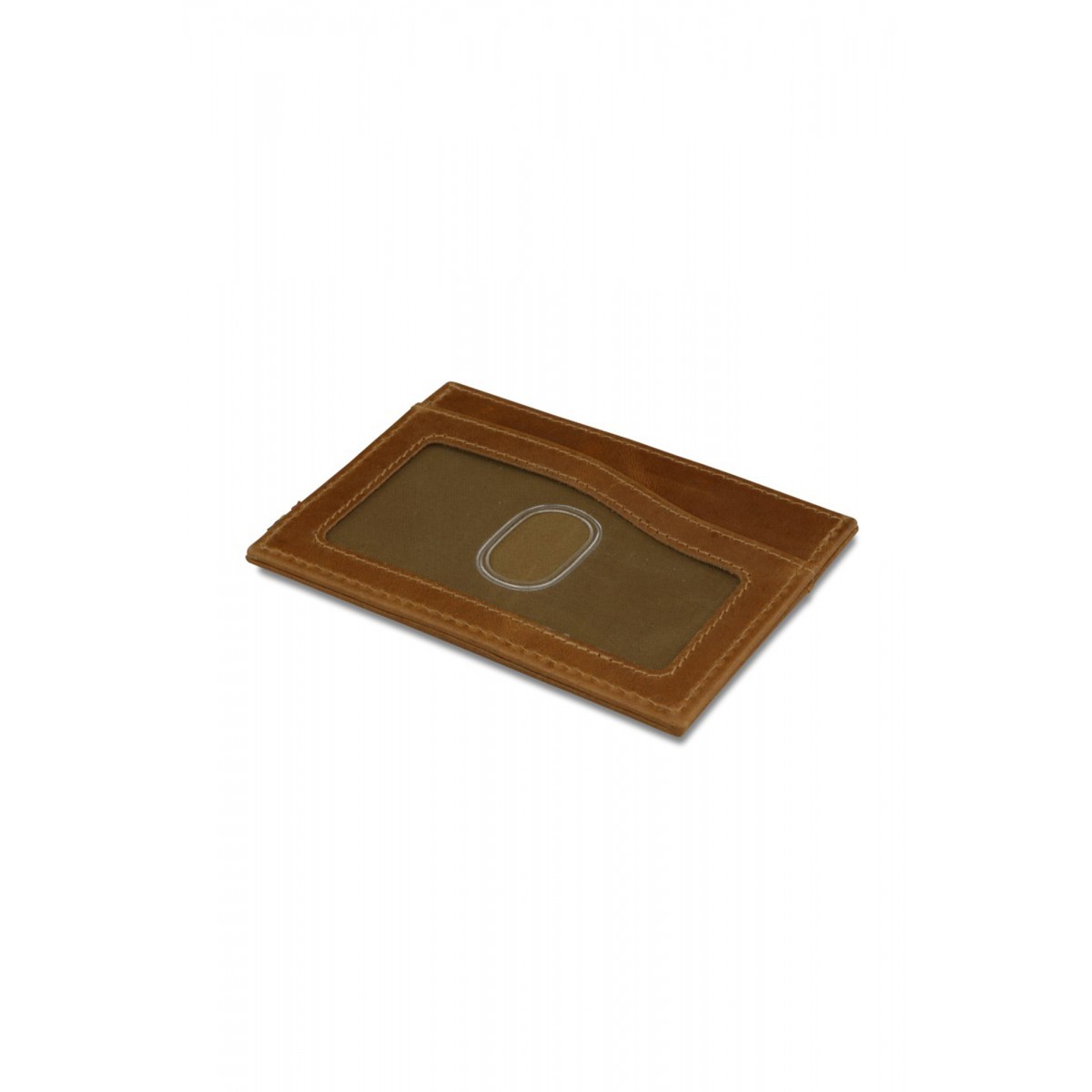 Garzini Leggera Card Holder with ID Window - Brushed - Καφέ Κονιάκ (Brushed Cognac)