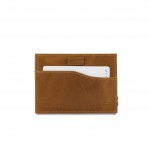 Garzini Leggera Card Holder with ID Window - Brushed - Καφέ Κονιάκ (Brushed Cognac)