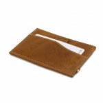 Garzini Leggera Card Holder with ID Window - Brushed - Καφέ Κονιάκ (Brushed Cognac)