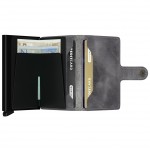 Secrid Miniwallet - Vintage - Grey-Black