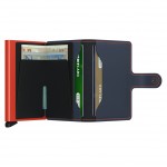 Secrid Miniwallet - Matte - Night Blue-Orange