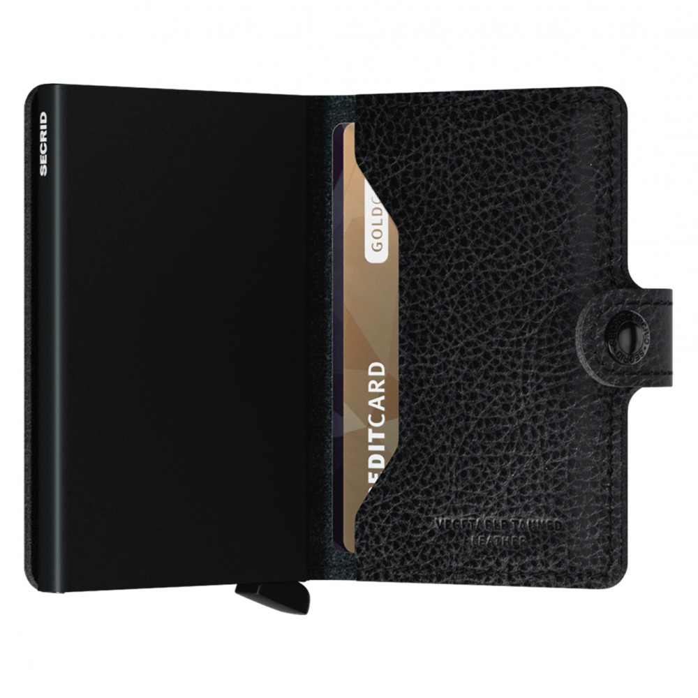 Secrid Miniwallet - Veggetable Tanned - Black